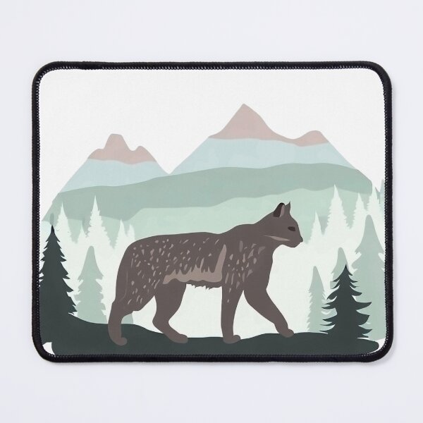 Item preview, A cougar in the mountain forest designed and sold by Fantes.