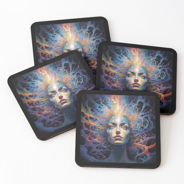 Item preview, Hyperspace Psychedelic Face designed and sold by Beyond The Veil.