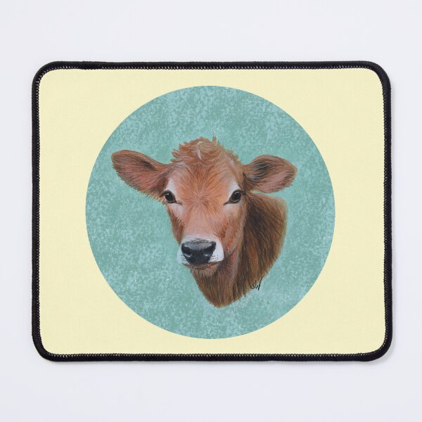 Item preview, Red Calf (yellow background) designed and sold by SandraWarmerdam.