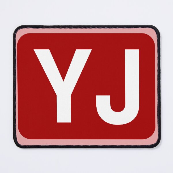 Item preview, YJ Initials White Letters designed and sold by Jeallan Designs.