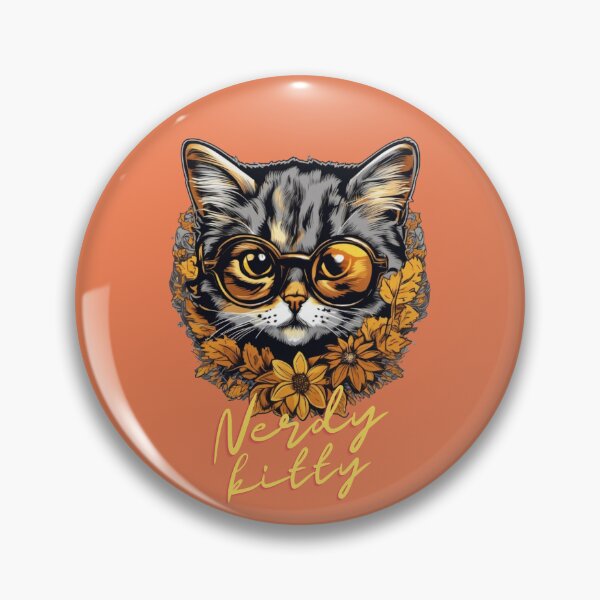 Item preview, preppy nerdy kitty designed and sold by taherlee11.