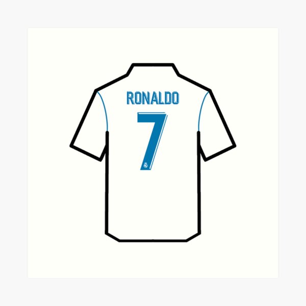 Real madrid 2017-18 C.Ronaldo Half sleeve Retro Jersey