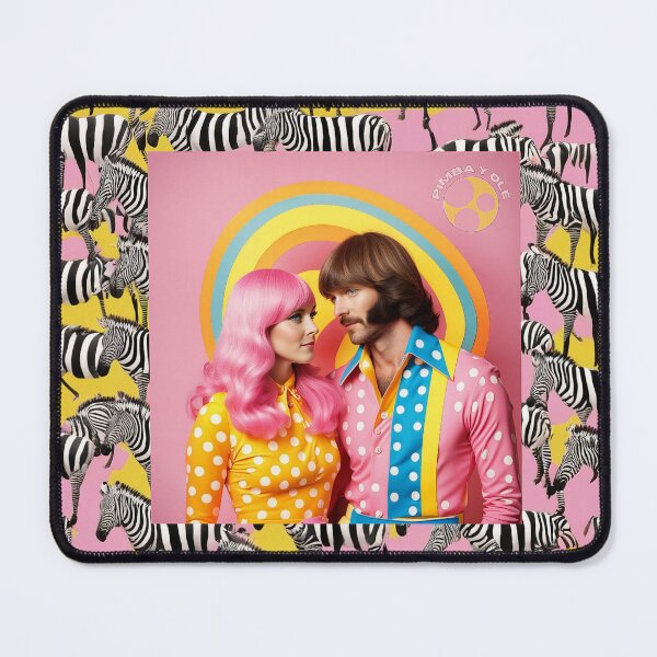 Item preview, Photo couple 70s under a rainbow, multicolor, groovy designed and sold by Pimbayole.