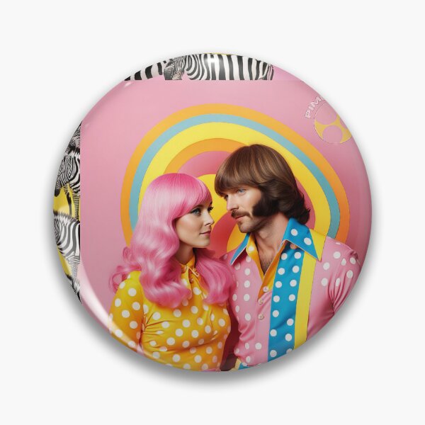 Item preview, Photo couple 70s under a rainbow, multicolor, groovy designed and sold by Pimbayole.