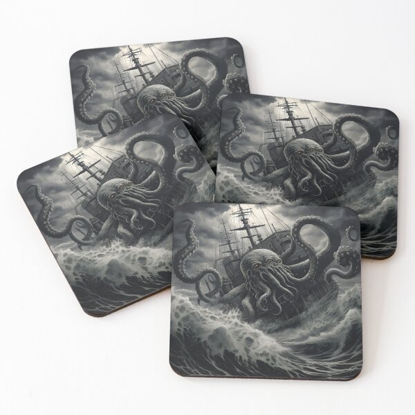 Item preview, vintage octopus, sea monster designed and sold by WickyWildLife.