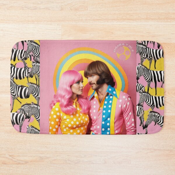 Item preview, Photo couple 70s under a rainbow, multicolor, groovy designed and sold by Pimbayole.