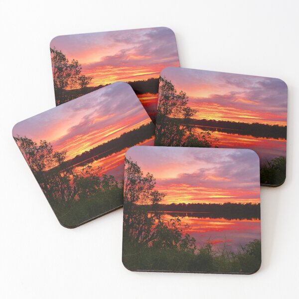Item preview, Calm water mirrors sunset  designed and sold by Debsgiftware Ward.
