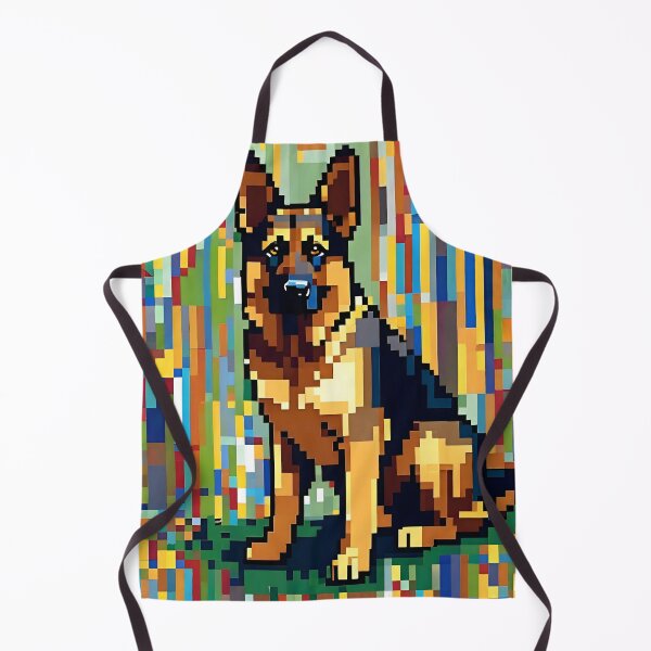 Item preview, German Shepherd Pixel Art designed and sold by CM7Designs.