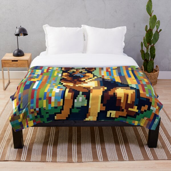 Item preview, German Shepherd Pixel Art designed and sold by CM7Designs.