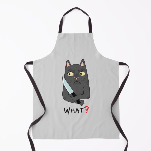 Item preview, Cat What? Murderous Black Cat With Knife designed and sold by Heart Stamp.