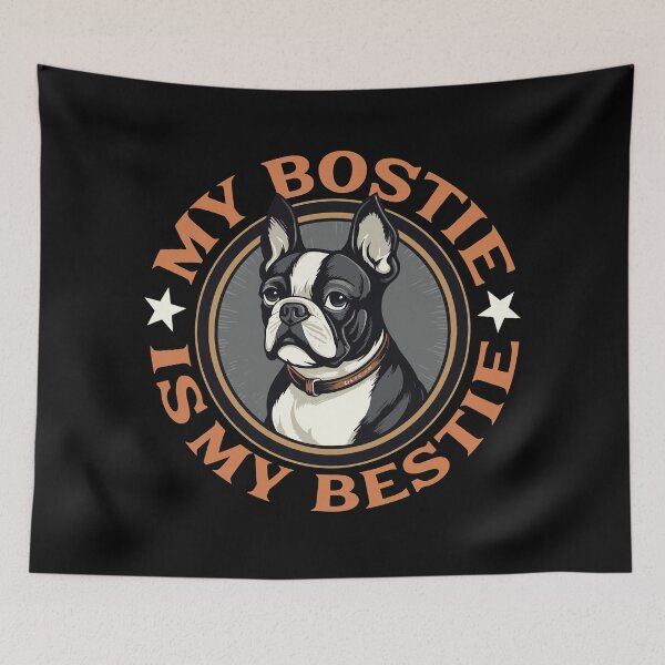 Item preview, Boston Terrier My Bostie is My Bestie designed and sold by AntiqueImages.