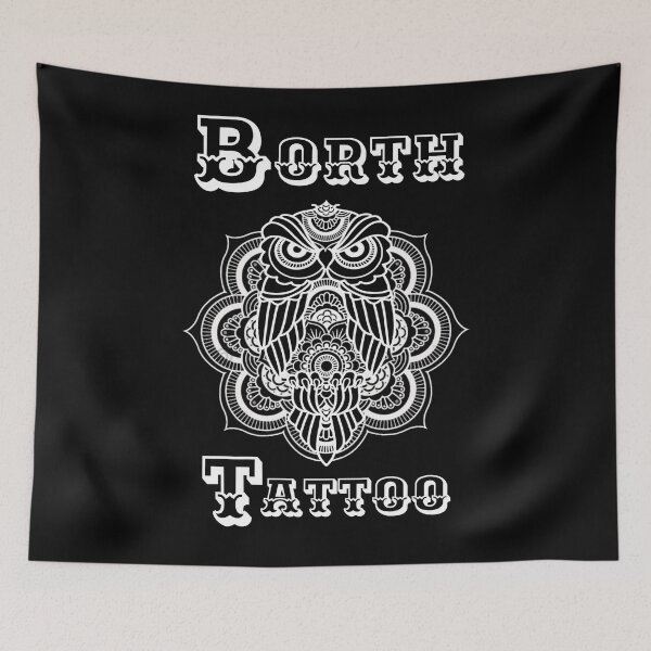 Item preview, Wise owl mandala designed and sold by Borthtattoo.