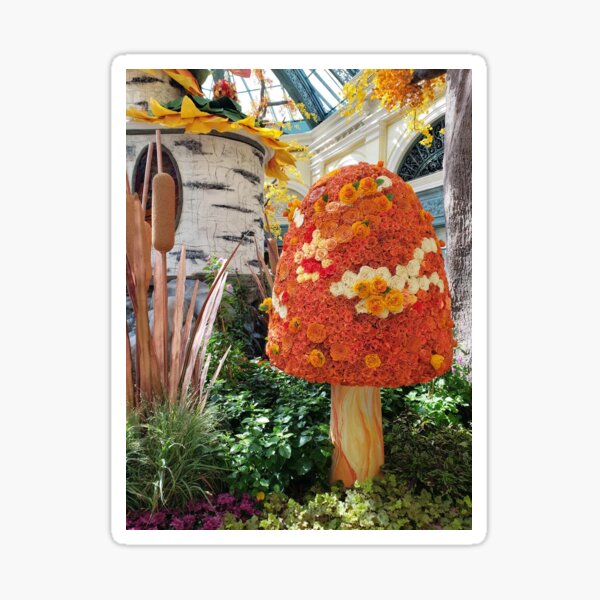 Fall Flower Mushroom Sticker
