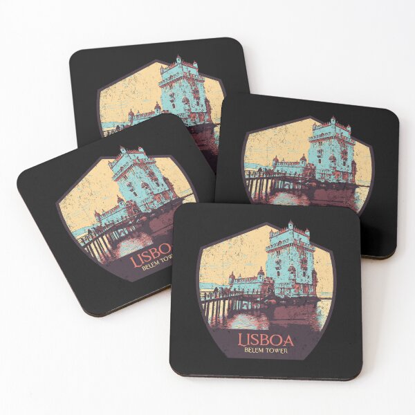 Item preview, Lisbon Tower of Belem Illustration | Iconic Monument Art designed and sold by Lemomo-artworks.