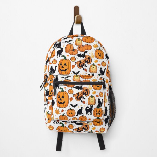 Item preview, Halloween pattern with white background designed and sold by DRAGONFIASCO.