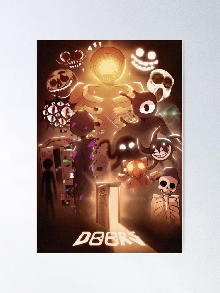 Roblox doors, seek and eyes Poster by doorzz