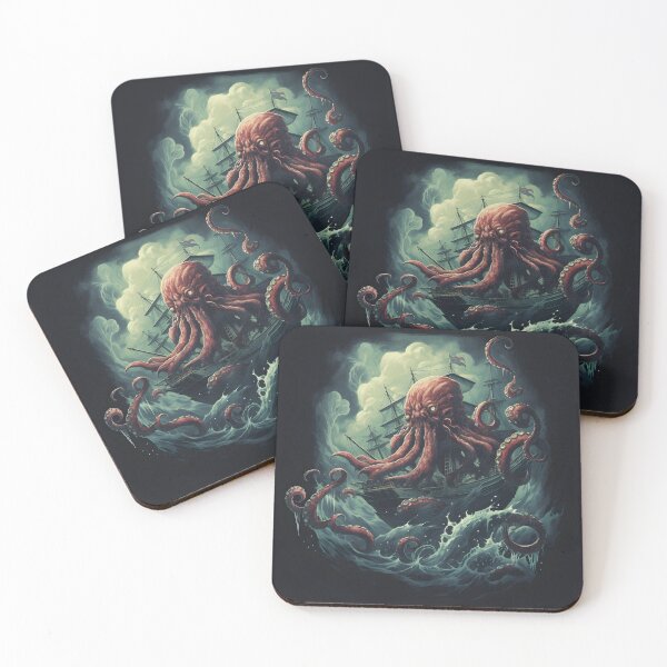 Item preview, vintage octopus, sea monster designed and sold by WickyWildLife.