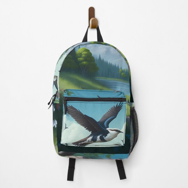 Item preview, Ethereal Spring Flight: Birds Soaring Amid Lush Greenery designed and sold by Dshoppin.