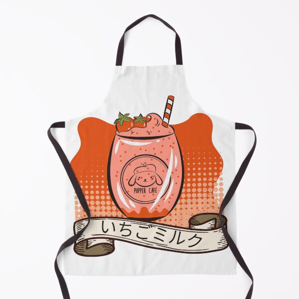 Item preview, kawaii vintage style japanese strawberry milkshake designed and sold by BALQYS.
