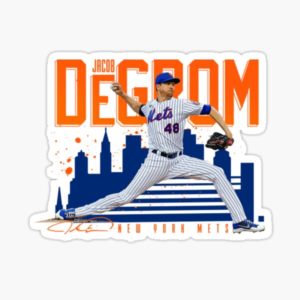 Jacob deGrom #48 Jersey Number Sticker for Sale by StickBall