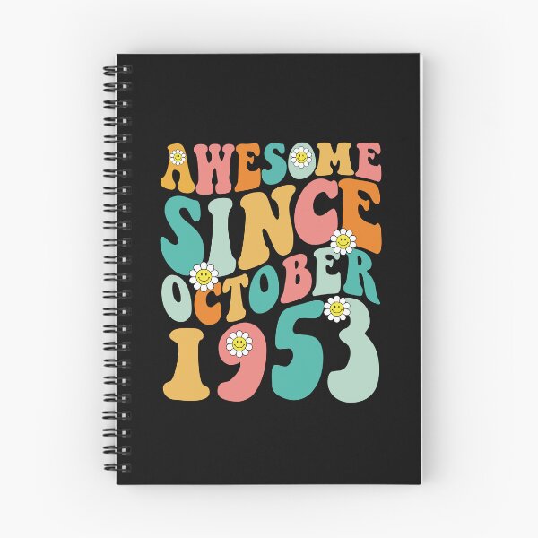 Item preview, Awesome Since October 1953 | Made In 1953 | Retro Groovy Birthday designed and sold by Christina-grich.