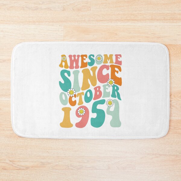 Item preview, Awesome Since October 1954 | Made In 1954 | Retro Groovy Birthday designed and sold by Christina-grich.