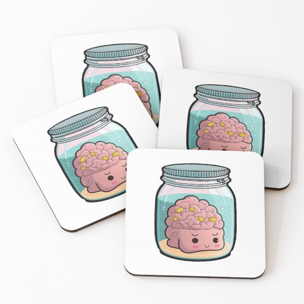 Item preview, Cute Brain in a Jar  designed and sold by Inky-Spiration.