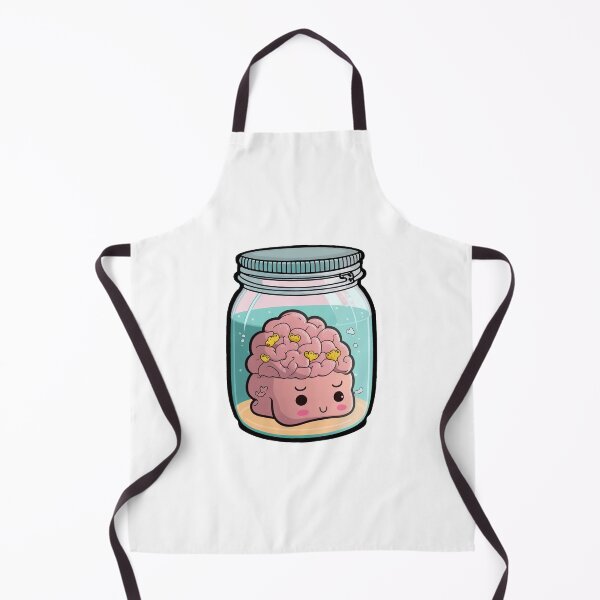 Item preview, Cute Brain in a Jar designed and sold by Inky-Spiration.
