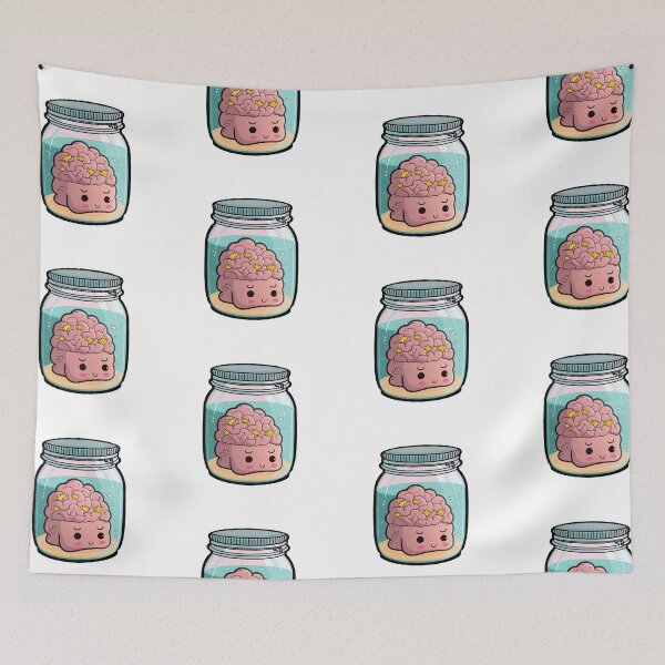 Item preview, Cute Brain in a Jar  designed and sold by Inky-Spiration.