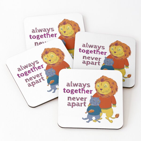Item preview, Always together, never apart, cat, lion designed and sold by Amber-Eyes.