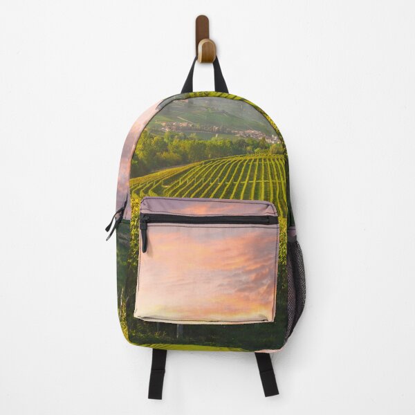 Item preview, Langhe vineyards and a road at sunset. Barolo, Italy designed and sold by Stefano Orazzini.