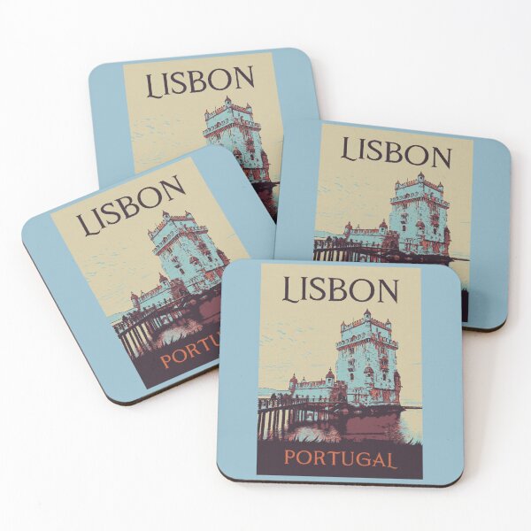 Item preview, Lisbon Tower of Belem Illustration | Iconic Monument Art designed and sold by Lemomo-artworks.