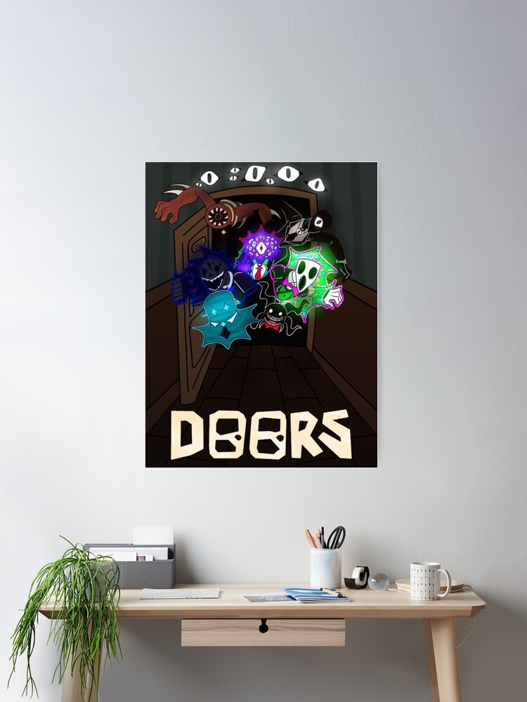 Roblox doors, all team  Art Board Print by doorzz