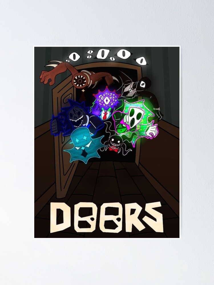 Roblox doors, seek and eyes Poster by doorzz