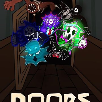 Roblox doors, all team  Art Board Print by doorzz