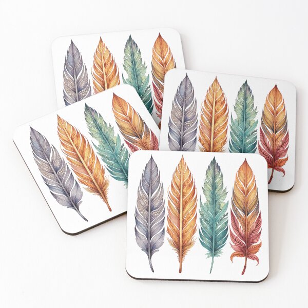 Item preview, Quartet of Quills: Fantasy Feather Art designed and sold by Promagine.