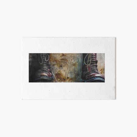Moonstomp doc martens Art Board Print