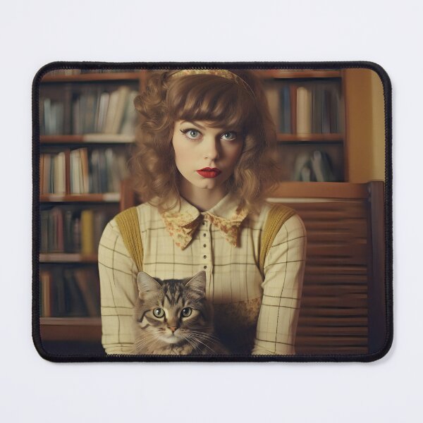 Item preview, Who Even Needs You? Librarian Woman with Her Cat and Books designed and sold by Alcyonian.