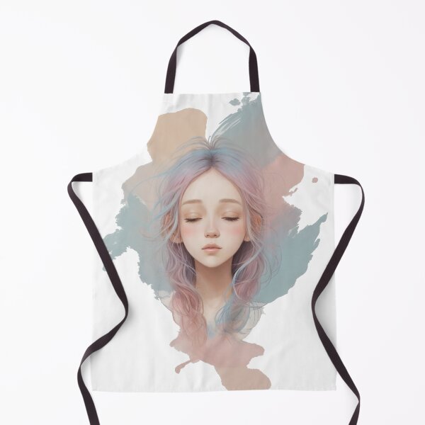 Item preview, Pretty girl drawing portrait in pastel color designed and sold by culasse06.