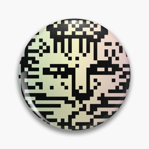 Item preview, QR Code kitty on pastel gradient designed and sold by HelenDBVickers.