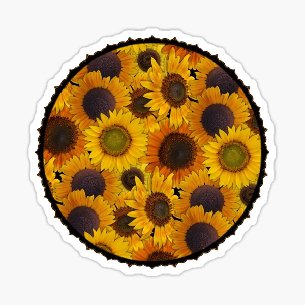 Sunflowers From My Garden No. 001 Sticker