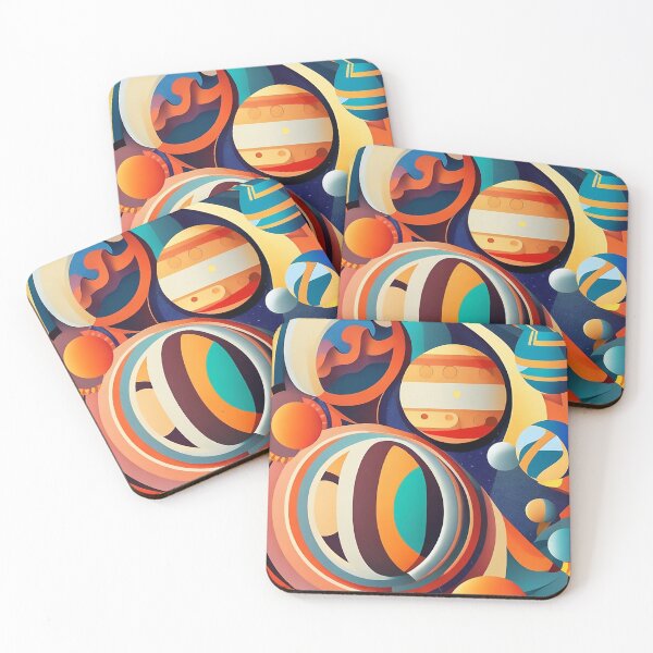 Item preview, Cosmic Cubism - Planetary Patterns in Artistic Harmony designed and sold by Freak-Scene.