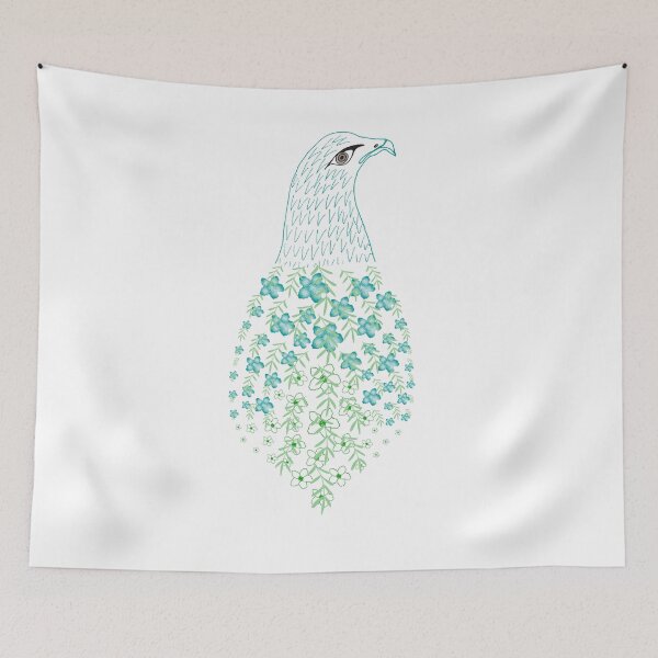 Item preview, Blue Forest Bird - large designed and sold by SerahO.