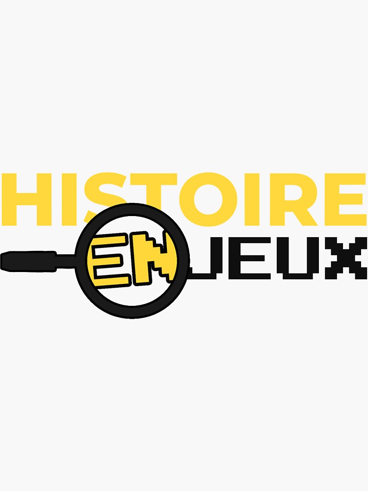 Thumbnail 3 of 3, Sticker, Story in Games - Logo (Black) designed and sold by HistoireEnJeux.
