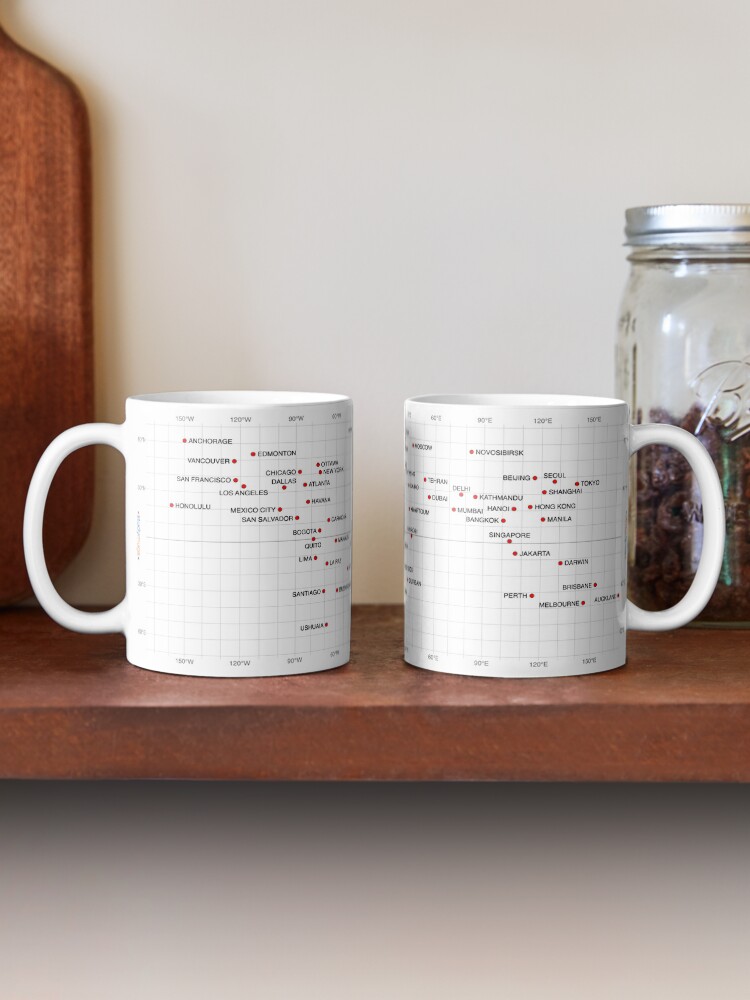 Thumbnail 2 of 6, Coffee Mug, Cities Study Mug designed and sold by ApplicVision.