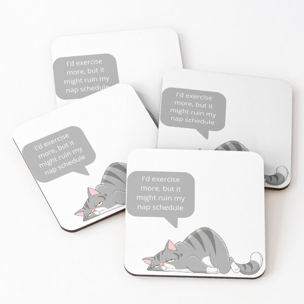 Item preview, LAZY CAT, exercise more, but it might ruin my nap schedule designed and sold by Spartan19.