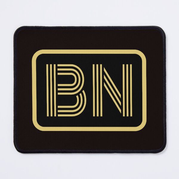Item preview, BN Initials Gold Geometric Letters designed and sold by Jeallan Designs.