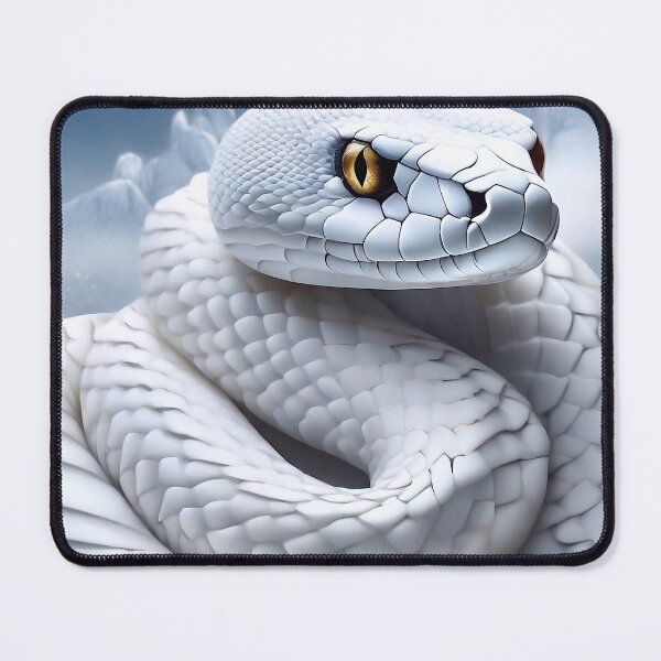 Item preview, White snake designed and sold by M-Y-A-R-T-.
