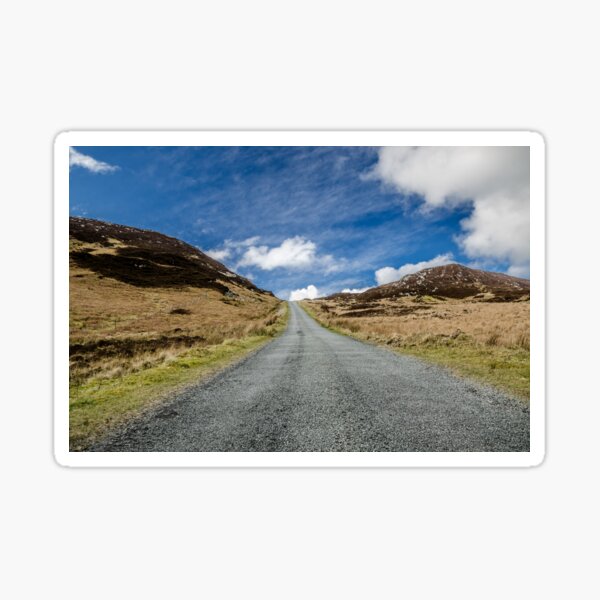 Along the Mountain road Sticker