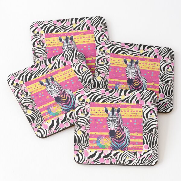 Item preview, Multicolor zebra striped print funky Pimba Y Olé designed and sold by Pimbayole.